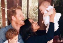 Prince Harry And Meghan Share Christmas Card Featuring First Photo Of Daughter Lilibet